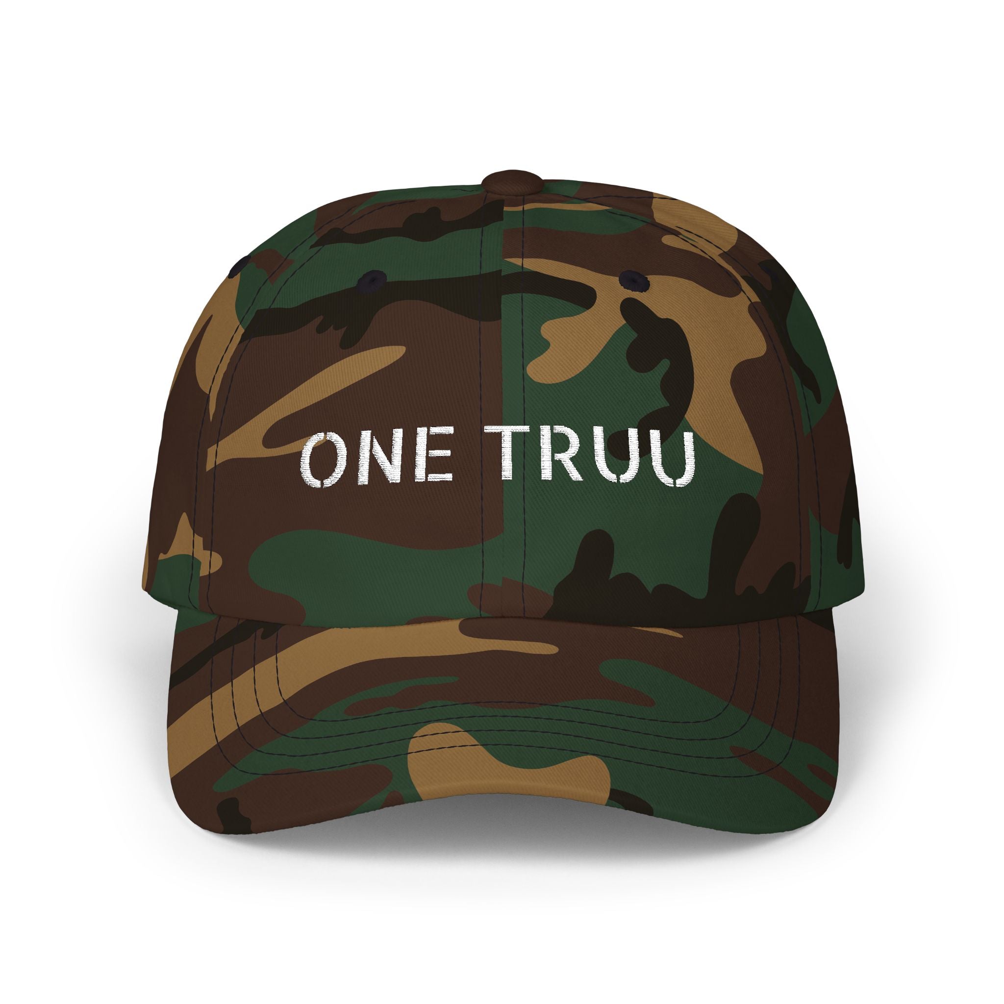 Camo One Truu Cap for Outdoor Adventures, Casual Wear, Gifts for Dad, Unisex Fashion