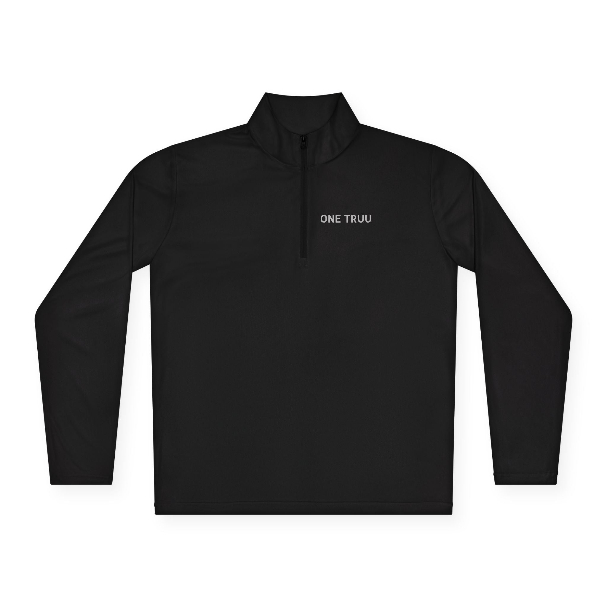 Unisex Quarter-Zip Pullover with 'ONE TRUU' - Cozy Lightweight Layer, Perfect for Sports, Casual Outings, Gifts, Everyday Wear