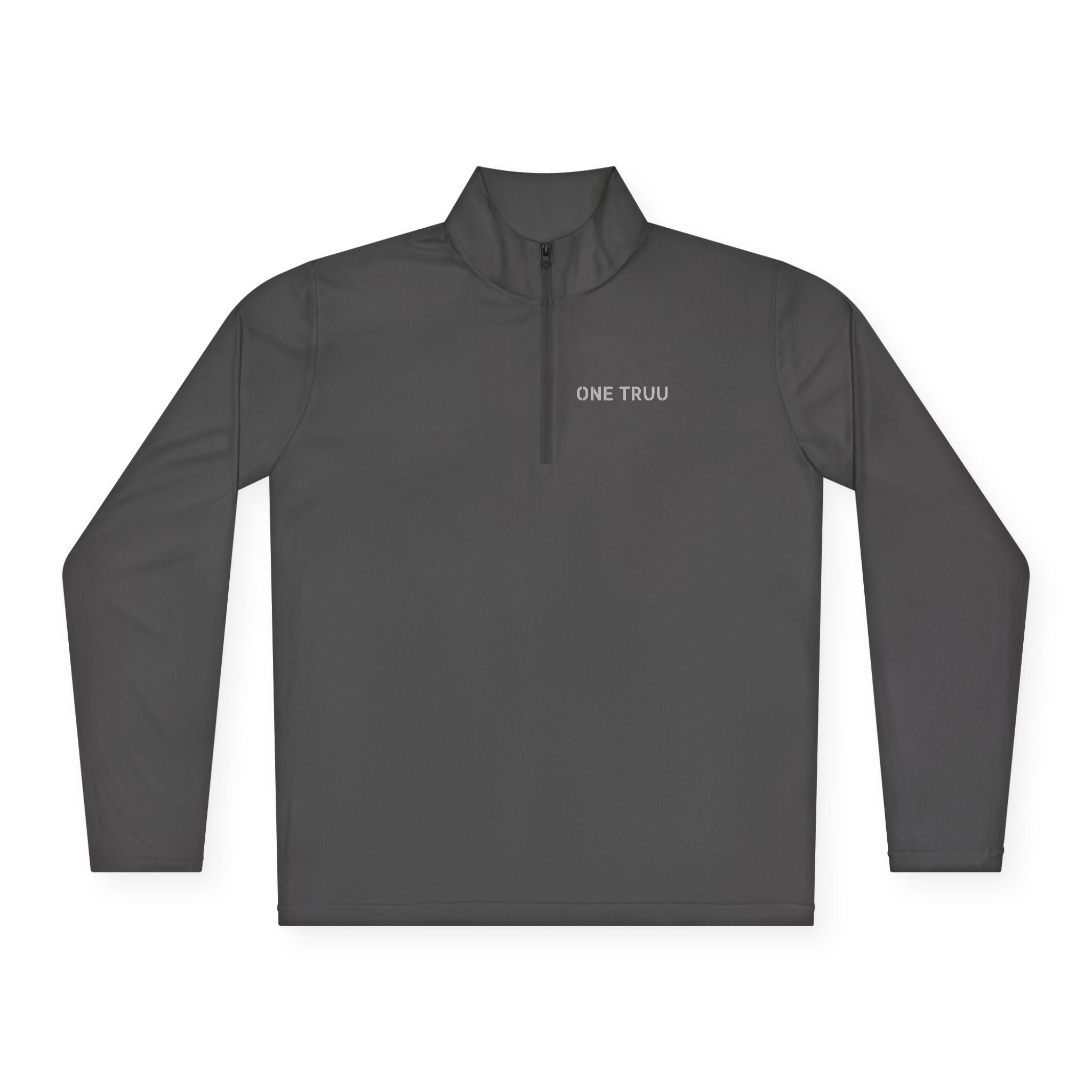Unisex Quarter-Zip Pullover with 'ONE TRUU' - Cozy Lightweight Layer, Perfect for Sports, Casual Outings, Gifts, Everyday Wear