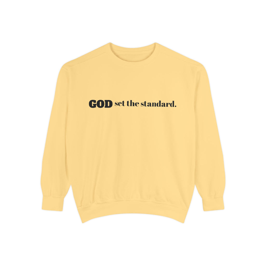 Faith-Inspired Unisex Garment-Dyed Sweatshirt