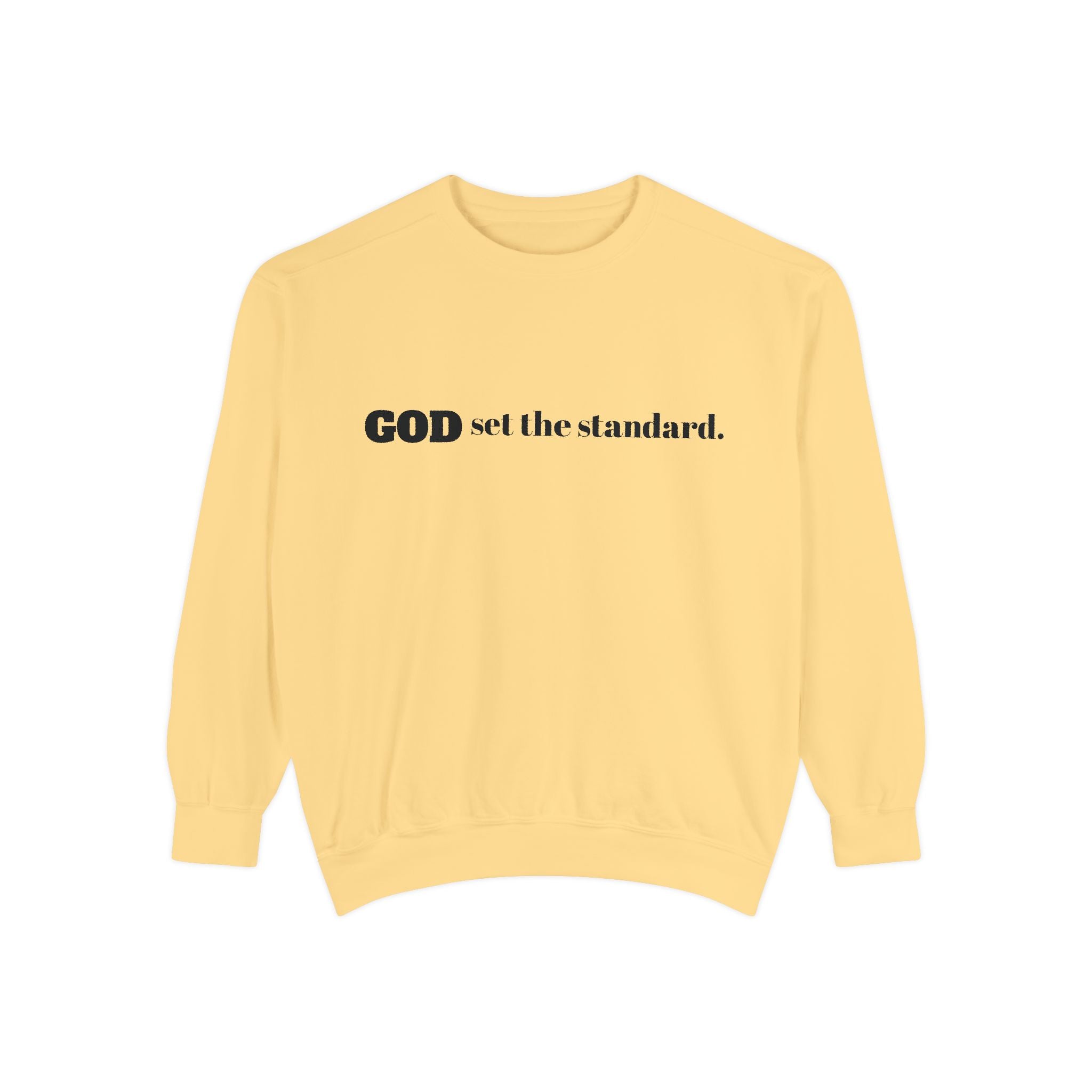 Faith-Inspired Unisex Garment-Dyed Sweatshirt